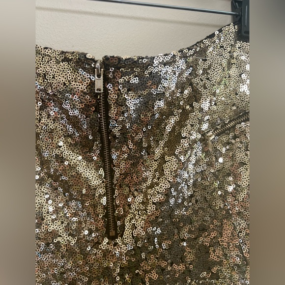 Wyldr Gold Sequin Shorts - Picture 3 of 7